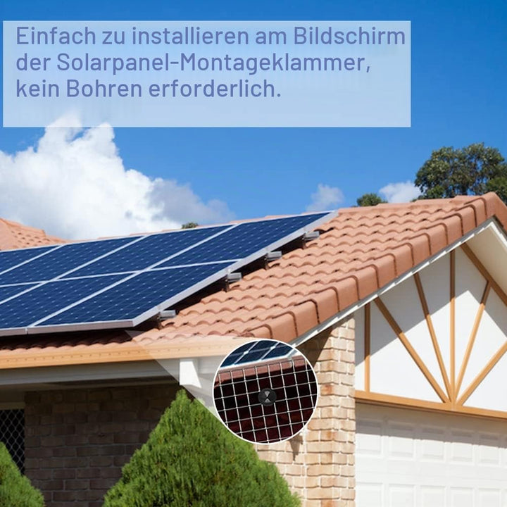 Klammern für Solarpanel-Schutzgitter, Klammern für Solarpanel-Vogelschutzgitter, Klammern für Solarp