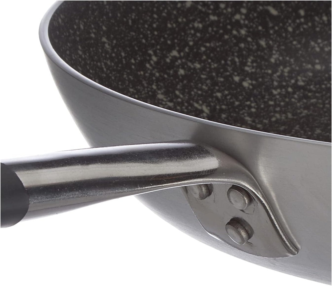 Pentole Agnelli ALSA111BBINF40 Infinity Low Senkwanne aus Aluminium, mit coolem Edelstahlrohrgriff,