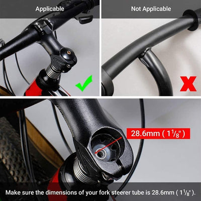 CYSKY Fahrrad Vorbau Riser Extender Lenkererhöhung 115mm/180mm/210mm Bike Gabel Fahrradlenker Raiser