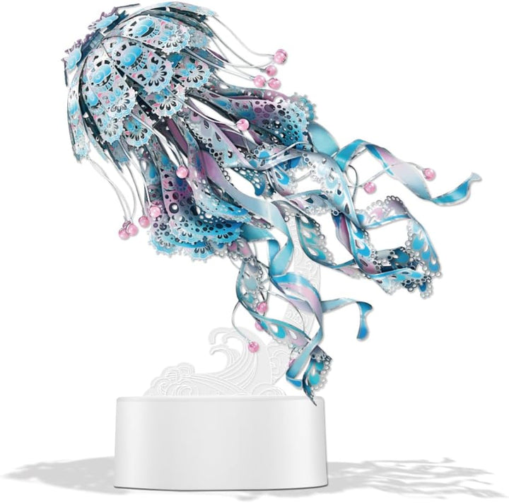 Piececool 3D Puzzle Metall Quallen, 3D Metall Puzzle Meeresbiologisches Modell für 340 Edelstahl, Ga