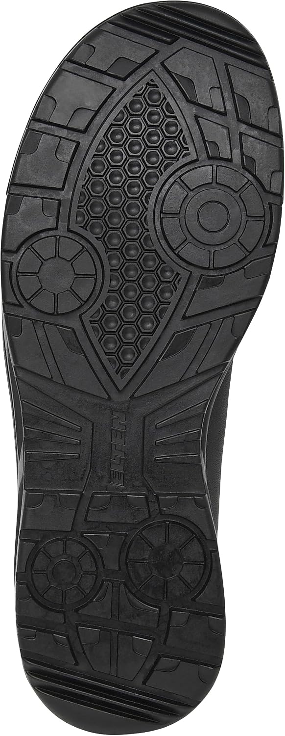 ELTEN Sicherheitsschuhe Noel XX10 Black Low ESD S2, Damen und Herren, Leder, Stahlkappe, leicht, spo