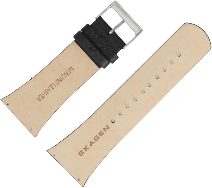 Skagen Uhrenarmband 28mm Leder Schwarz - SKW6070
