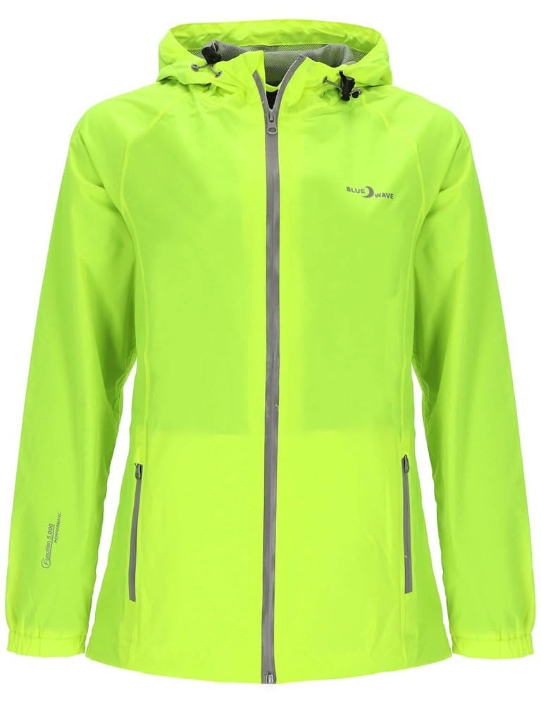 Blue Wave Damen Funktionsjacke Fabienne - Outdoor-Jacke Regenjacke Wander- und Fahrradjacke, 38 neon
