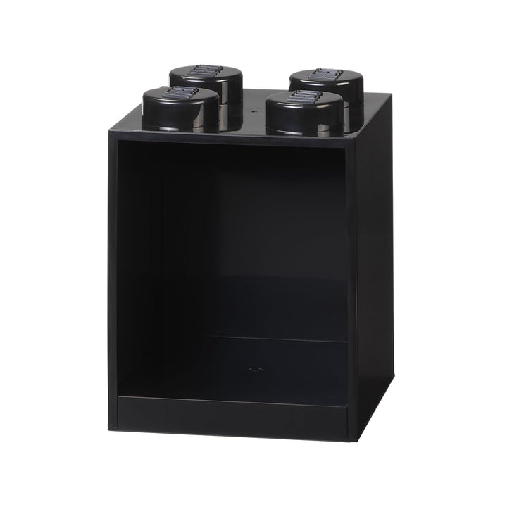 Lego Brick Shelf 4 KNOBS Schwarz 4 Knöpfe, Schwarz 4 Knöpfe