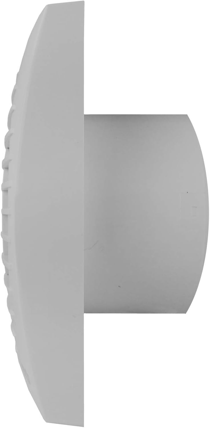 VONLIS Badventilator Badlüfter Lüfter Bad Ventilator Einbautiefe 50 mm kurz Ø 100 mm Nachlauf/Timer