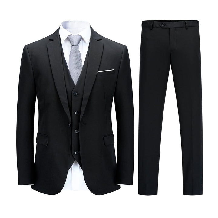 YOUTHUP Herren Anzug Slim Fit 3 Teilig Anzüge für Hochzeit Business Herrenanzug Sakko Anzughose West
