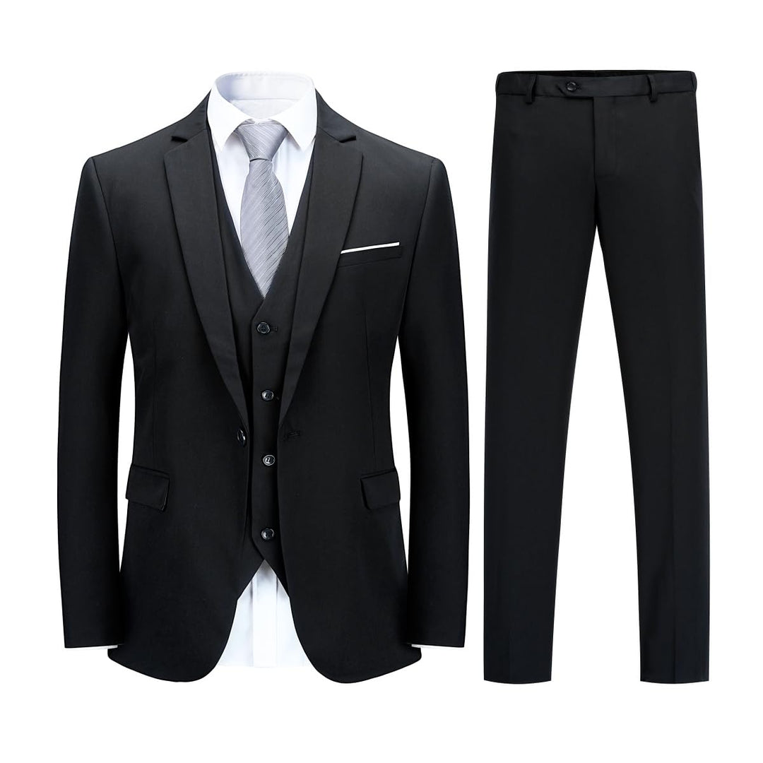 YOUTHUP Herren Anzug Slim Fit 3 Teilig Anzüge für Hochzeit Business Herrenanzug Sakko Anzughose West