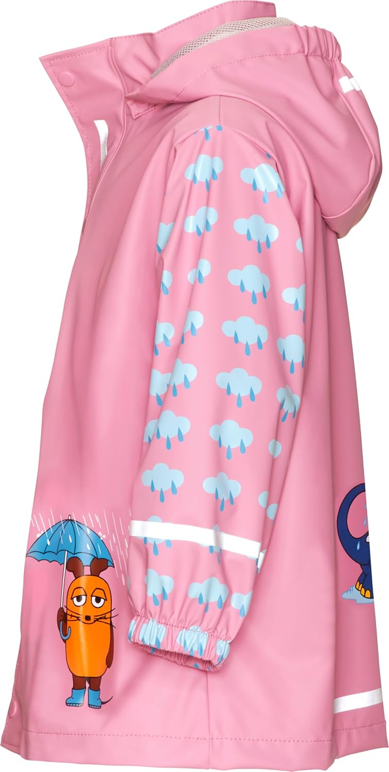 Playshoes Unisex Kinder Regenjacke Wind-und wasserdicht Regenmantel Regenbekleidung 98 rosa Die Maus