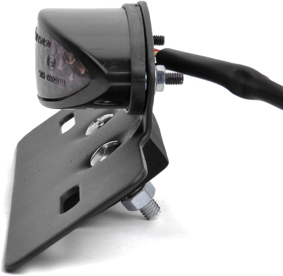 19 LED Motorrad Rücklicht Integriertes Nummernschild Bremsleuchte hinten für Racer Bobber Street Bik
