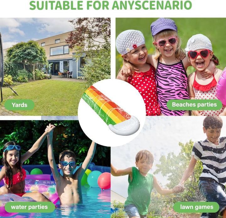 Wasserrutsche Garten für Kinder, Single Wasserrutschmatte mit Bodyboards, Wasserrutsche Kinder Draus