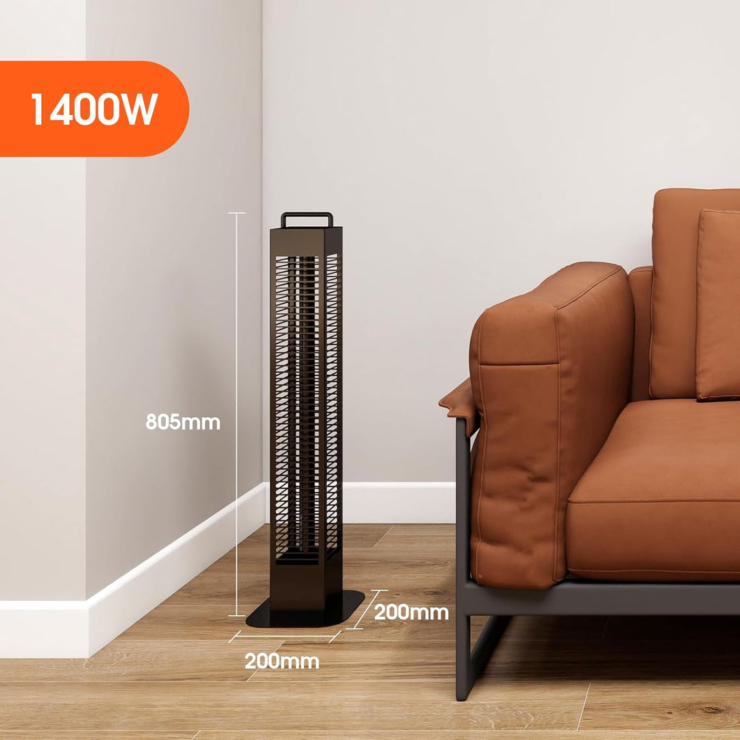 Infrarot Stand-Heizstrahler 1400W, Infrarotheizung standgerät, Quarzstrahler, Terrassenheizer, Infar
