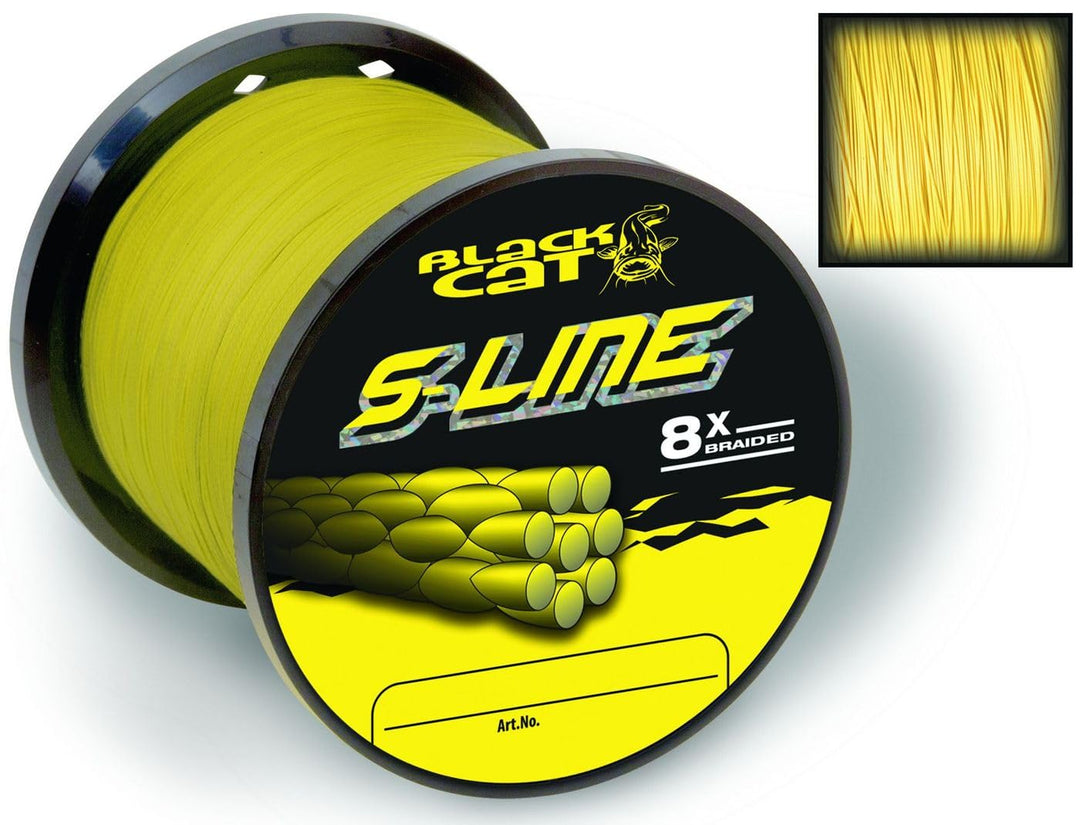 Black Cat gelb, Ø0,45mm S-Line 400m 50kg,110lbs, 0,45 mm