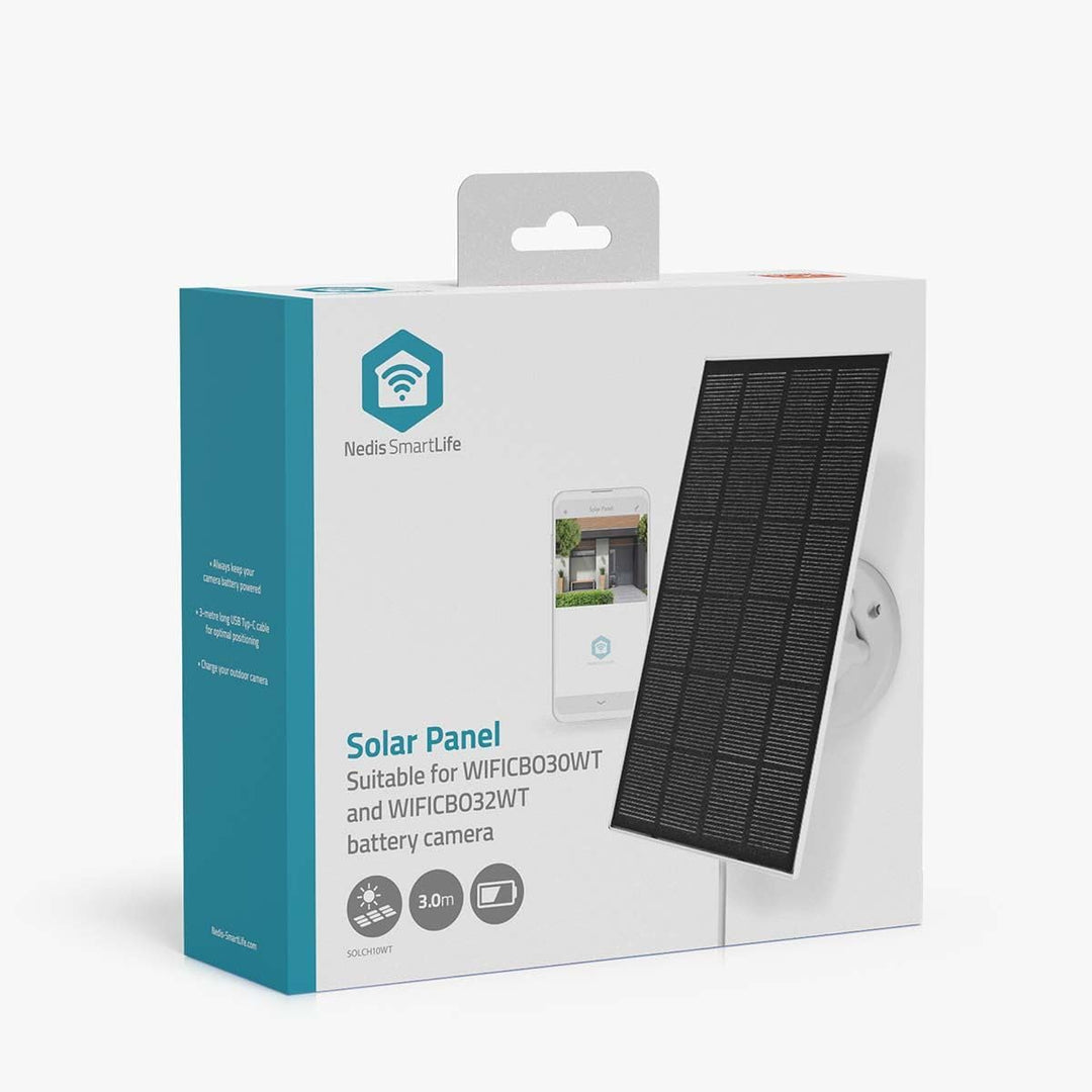 Nedis Sonnenkollektor | 4.5 V DC | 0.5 A A | Micro USB | Seillänge: 3.00 m | Zubehör für: WIFICBO30W