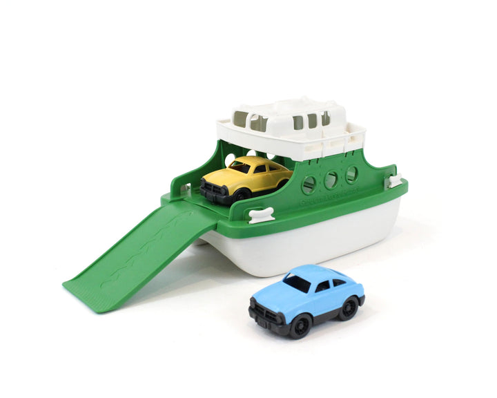 Green Toys 66157 FRBGW-1290 Spielzeugschiff, grün/weiss, 10"X6.6"x6.3", Grün/Weiss