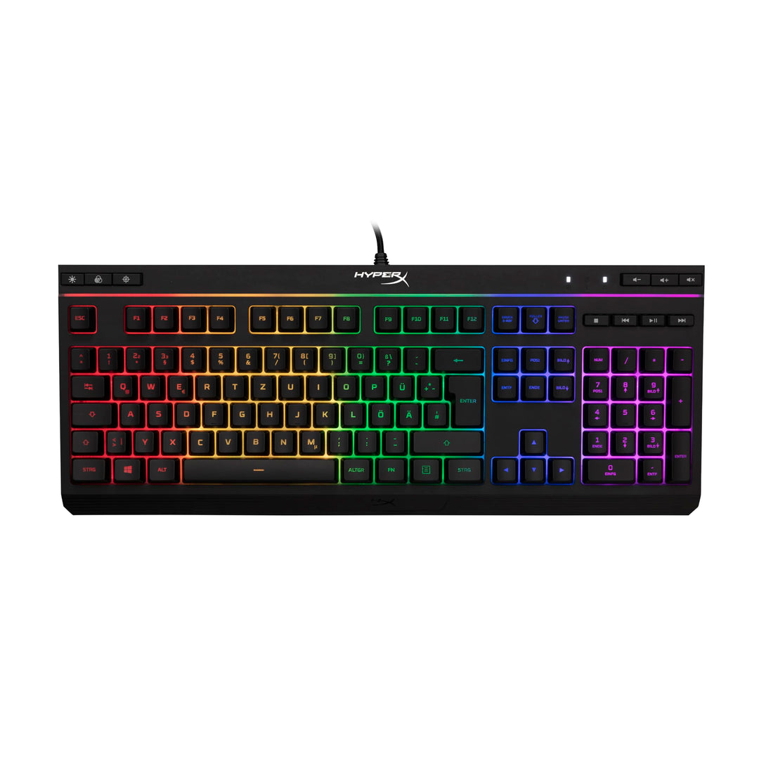 HyperX Alloy Core RGB – Membrane Gaming Tastatur (QWERTZ deutsches Layout) Schwarz Membrane Alloy Co