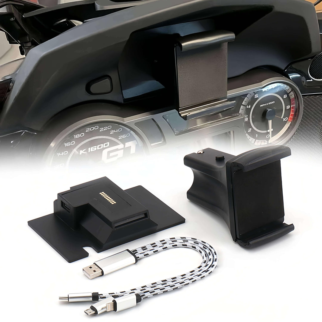Neu für BMW K1600B K1600GT K1600GTL 2011-2020 Motorrad-Telefonhalter Stossfeste Navigationstelefonha