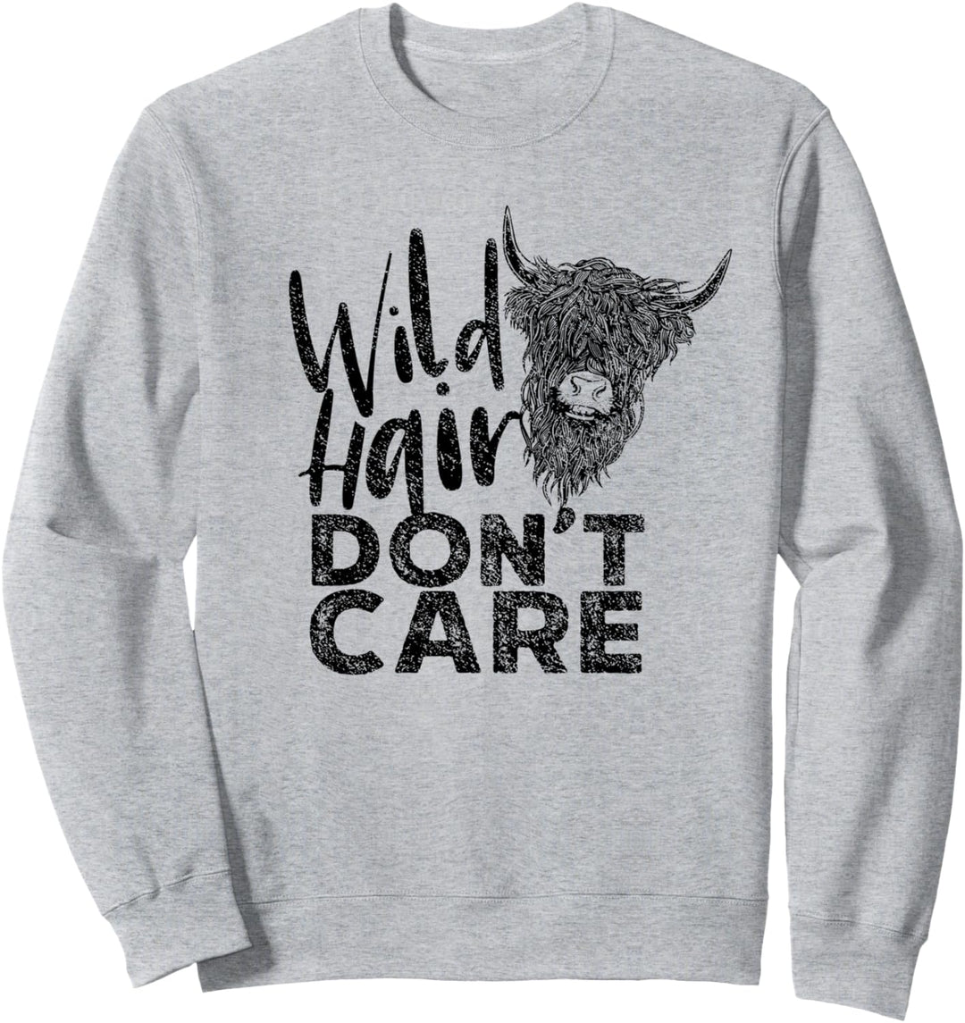 Highland Cow - Wildhaar, Stier, schottisches Highland-Rind Sweatshirt