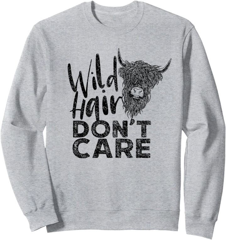 Highland Cow - Wildhaar, Stier, schottisches Highland-Rind Sweatshirt