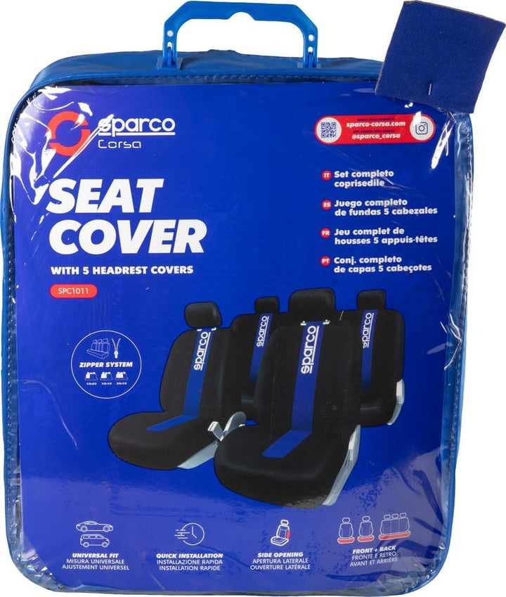 Sparco Sitzbezug Set Sparco schwarz/blau