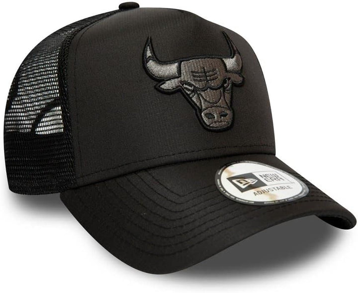 New Era Chicago Bulls A Frame Adjustable Trucker Cap Trucker Bob Einheitsgrösse Bulls-Black, Einheit
