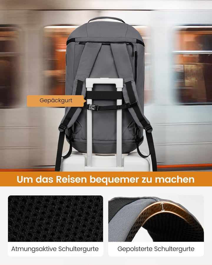 LOVEVOOK Sporttasche Herren mit Schuhfach, Reisetasche Gross 65L, Sportrucksack 52x45x28cm, Gym Tasc