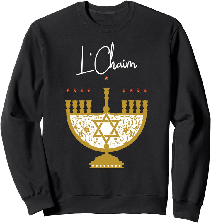 L'Chaim Chanukka Jüdische Geschenke Sweatshirt