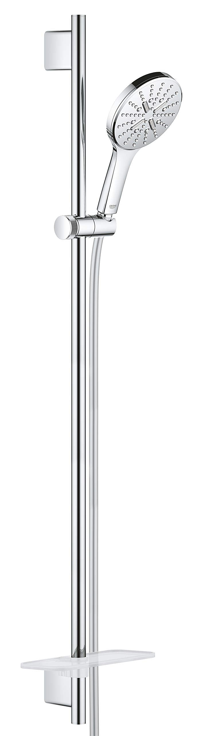 GROHE Rainshower 130 SmartActive | Brausestangenset 3 Strahlarten | Chrom | 26548000 Brausestangense