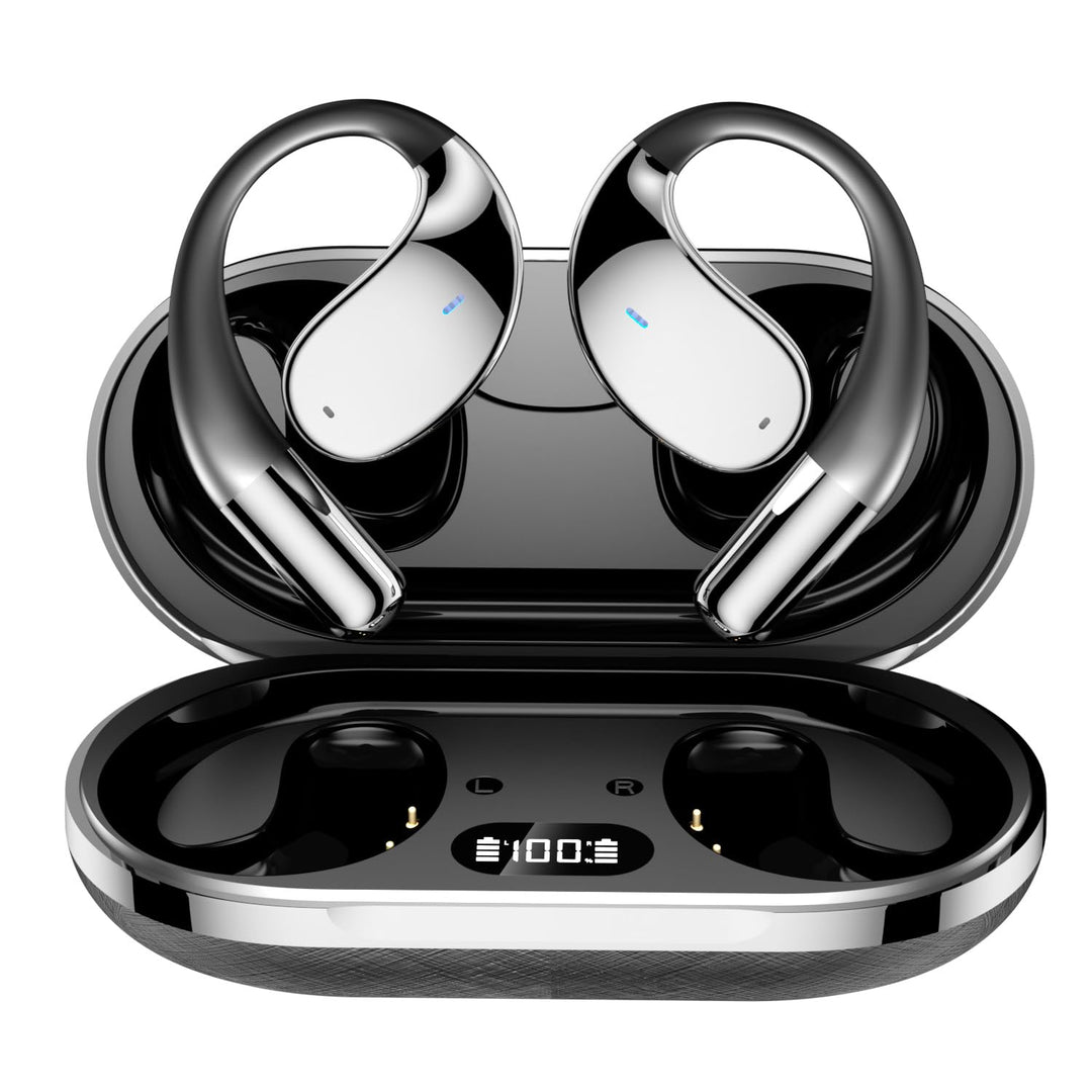 Open Ear Kopfhörer, Bluetooth 5.4 Kopfhörer Kabellos, IP55 wasserfeste Ohrhörer mit ENC Mikrofon, 30
