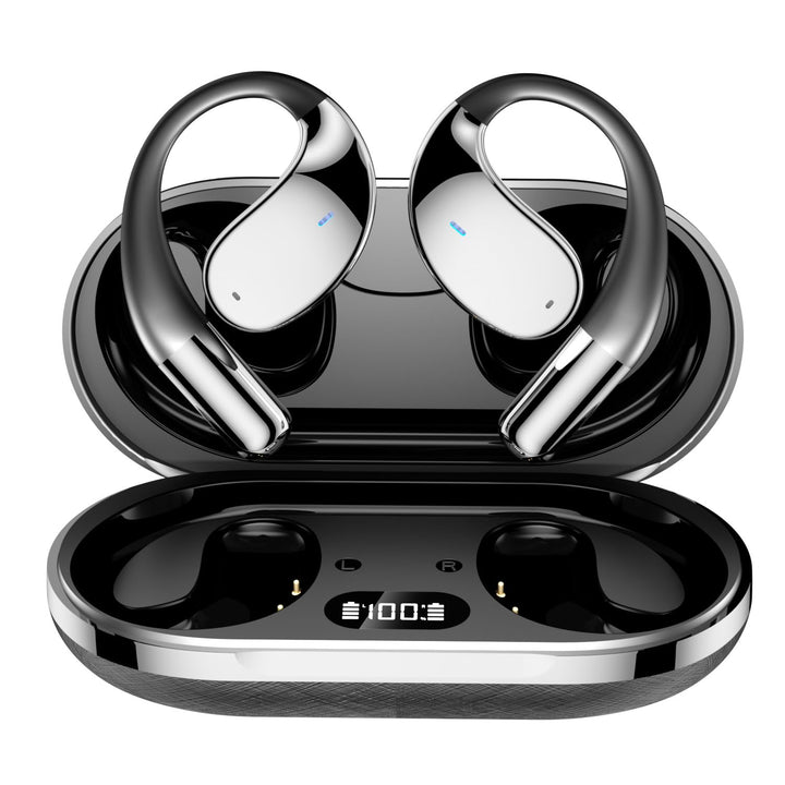 Open Ear Kopfhörer, Bluetooth 5.4 Kopfhörer Kabellos, IP55 wasserfeste Ohrhörer mit ENC Mikrofon, 30