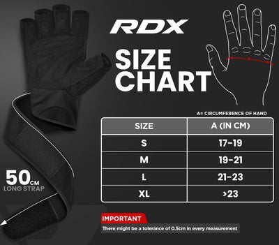 RDX Fitness Handschuhe Herren Damen, Trainingshandschuhe Krafttraining handgelenkschutz für Gewichth