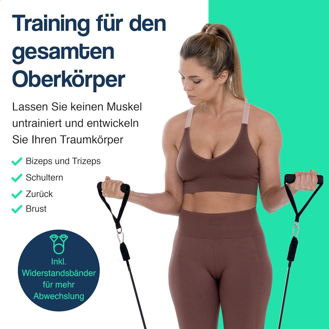 Hulser Liegestütze Brett - 14 in 1 - Faltbares Liegestütz-Brett - Push-up board für Krafttraining -