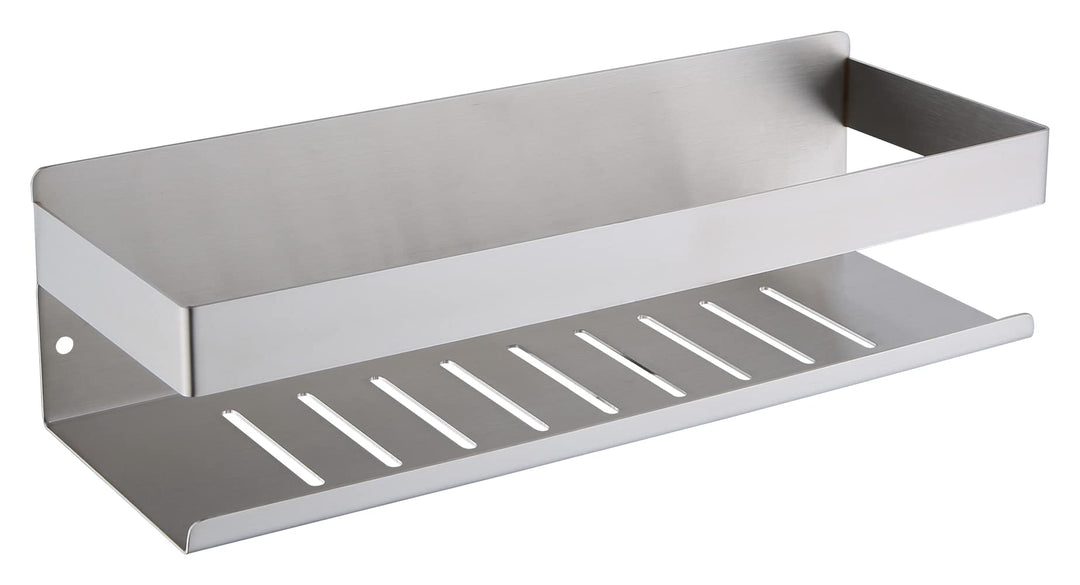 Duschablage ohne Bohren Gebürstetes Nickel, Duschregal Wandmontage Edelstahl SUS304 Rostfreier Dusch