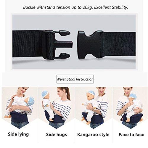 ThreeH Baby Hipseat hüftsitz baby kleinkinder taille hocker babytrage rücken vorne BC10 Brown Braun,