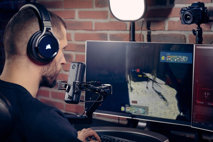 Elgato Shock Mount - Maximale Isolation von Schwingungen, Stahlgestell mit verstärkter elastischer A