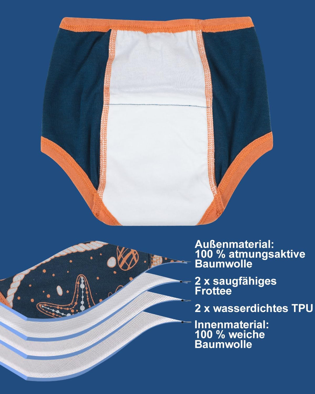 FLYISH DIRECT Töpfchen Trainingshose - Packung mit 6 Baby Trainingshosen Töpfchen Unterwäsche Kleink