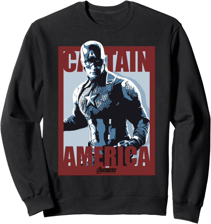 Marvel Avengers: Endgame Captain America Poster Sweatshirt