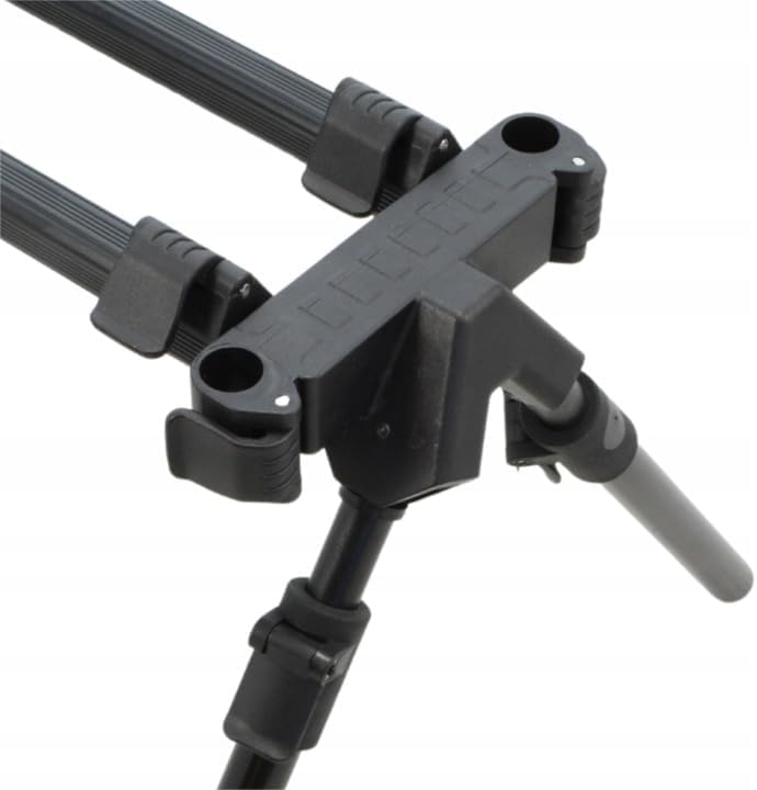 A&amp;N Rod Pod – Karpfen Rutenständer für 3 Ruten, verstellbar 60–115 cm, stabiler Rutenständer mit Tra