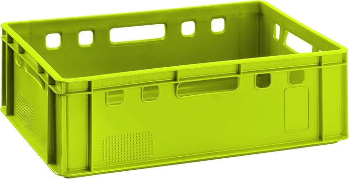 BURI 5x Fleischkiste E2 Metzgerkiste 60x40x20cm lebensmittelecht, robust, stapelbar - Universal Bunt