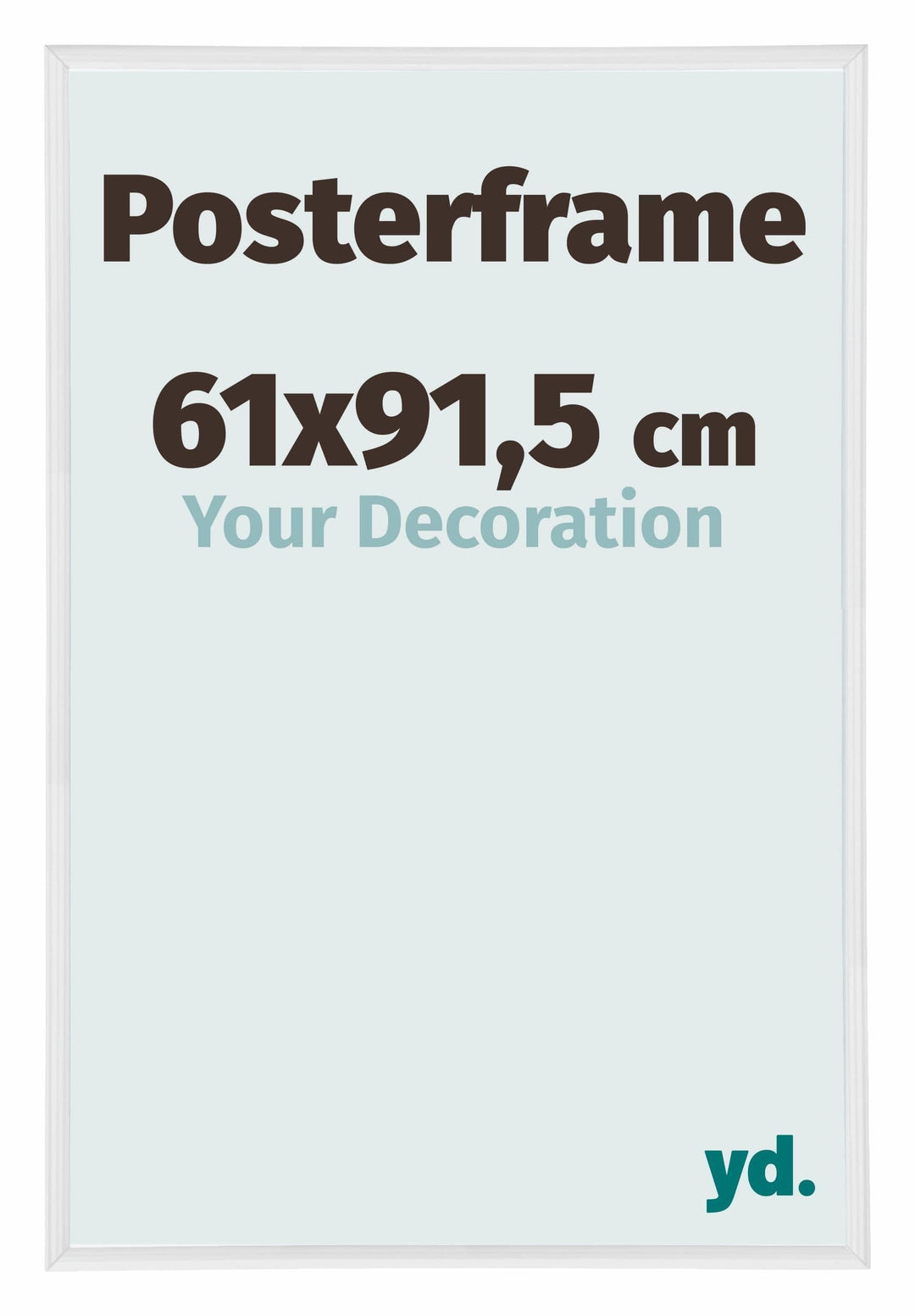 yd. Your Decoration - Bilderrahmen 61x91,5 cm - Posterrahmen aus Kunststoff mit Kunstglas - Antirefl