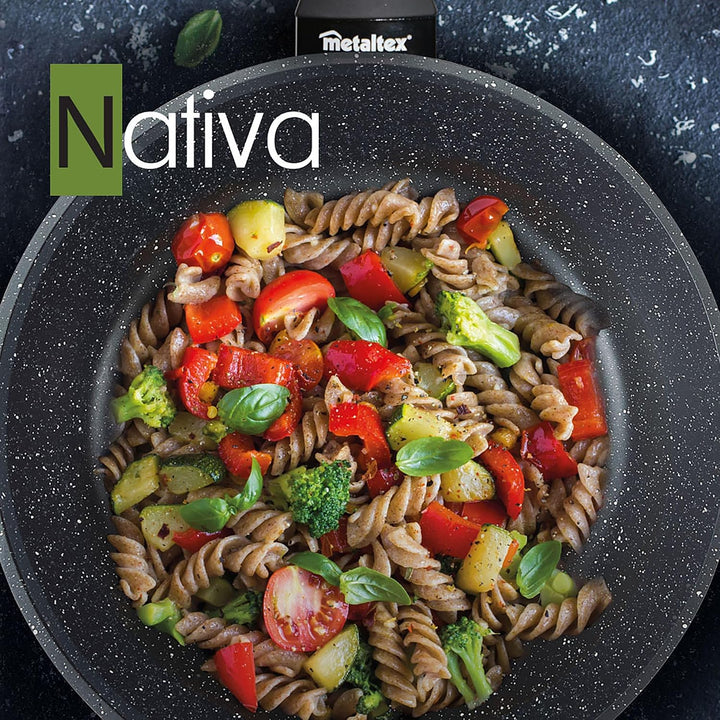 METALTEX SARTEN ALUMINIO FORJADO NATIVA 24 CMS.