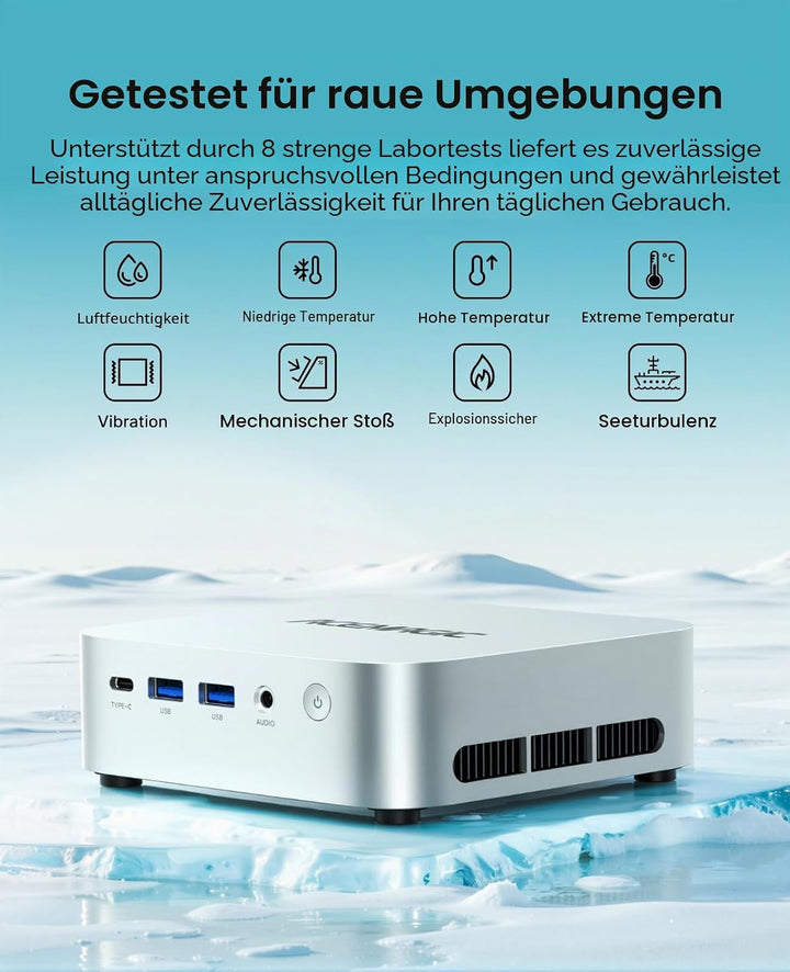 ACEMAGICIAN K1 Mini PC, AMD Ryzen 4300U Windows 11 Pro Mini PC (bis zu 3,70 GHz),16GB DDR4 256GB M.2