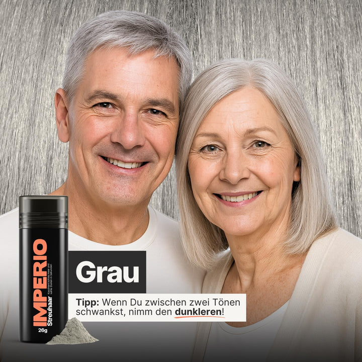 IMPERIO Streuhaar zur Haarverdichtung & vollem Haar in Sekunden. Schütthaar für einen authentischen