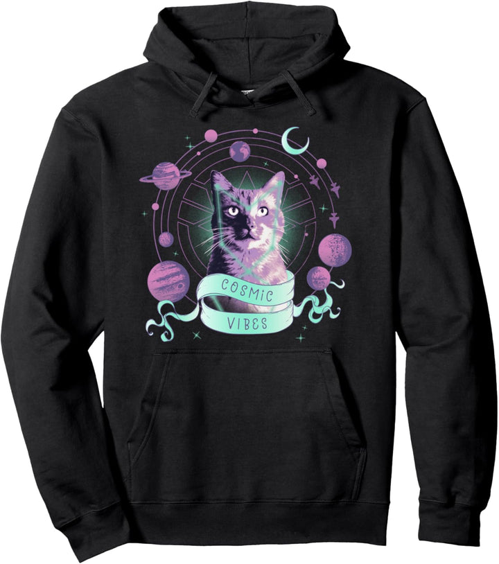 Captain Marvel Goose The Cat Cosmic Vibes Pullover Hoodie
