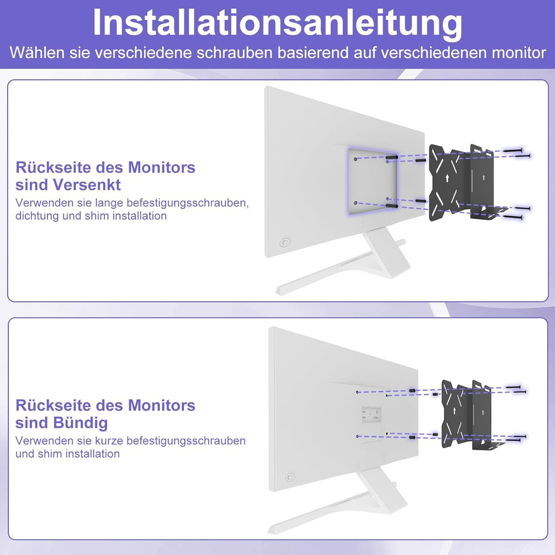 Universelle VESA Halterung für Mini PC Verstellbare Halterung für Dell HP Lenovo Mini Computer, Mode