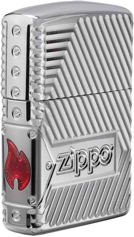 Zippo Bolts Design - 29672 - Choice Collection 2018-60004306 - Suggested Retail: Euro 139,95 Silber