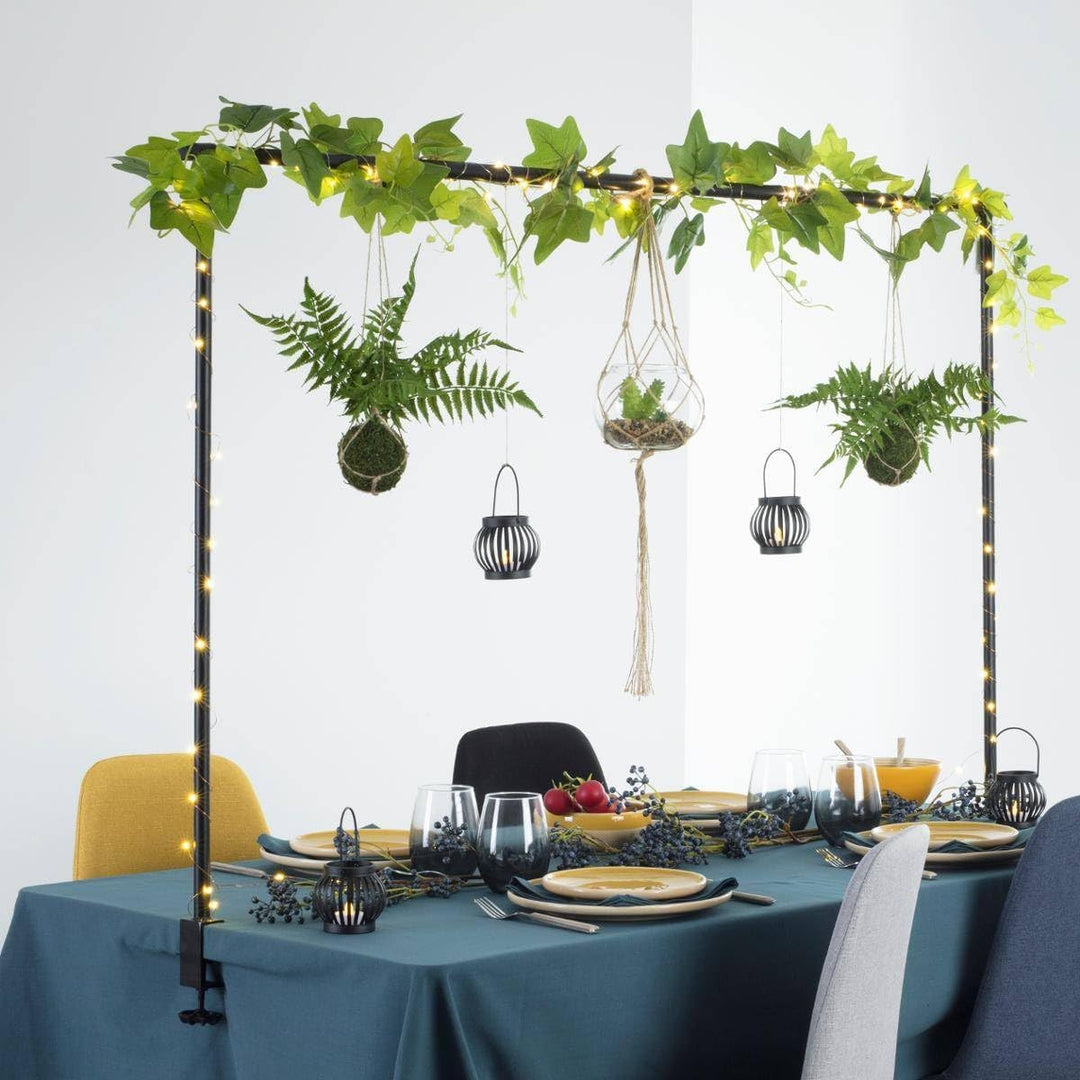 Dekorative Tischstange - Metall - schwarz - L200 cm - Schwarz - Atmosphera créateur d'intérieur cm S