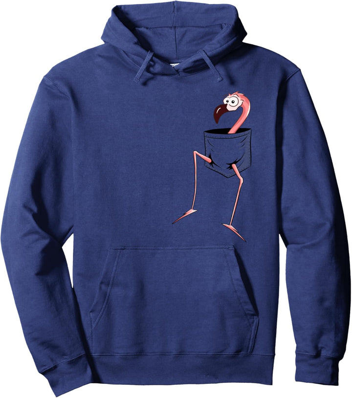 Vogel-Fan-Art Lustiger pinker Flamingo in Deiner Tasche Pullover Hoodie