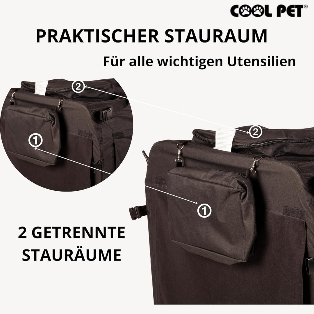 Hundebox 122 * 79 * 91cm 4XL, Hundehütte,Box für Hund, Transportbox, Box für Katze (schwarz), schwar