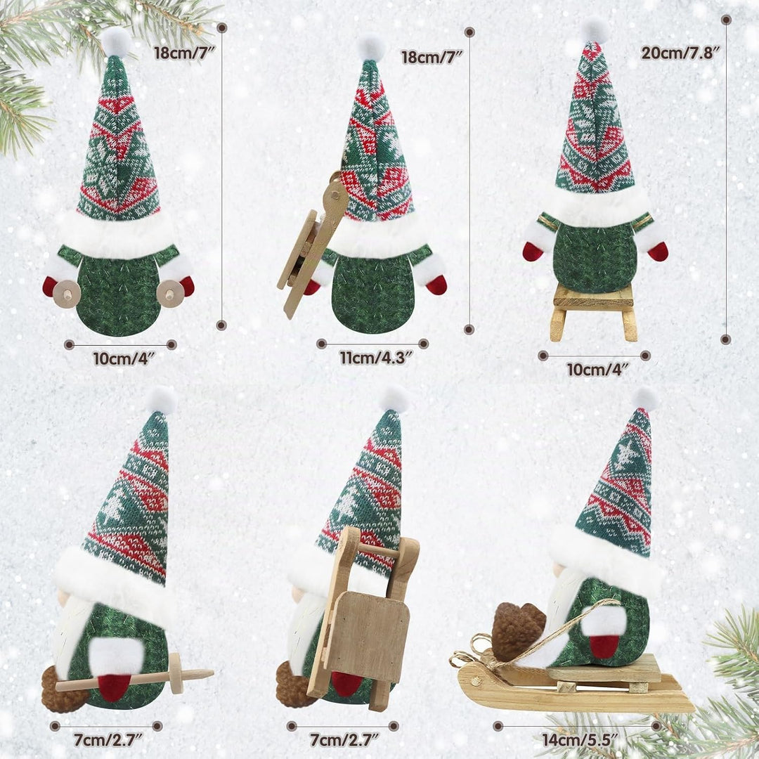 Gehydy Weihnachtswichtel Figuren 3er Set Weihnachtsdeko Wichtel Weihnachten Deko Wichtel Zubehör Dek