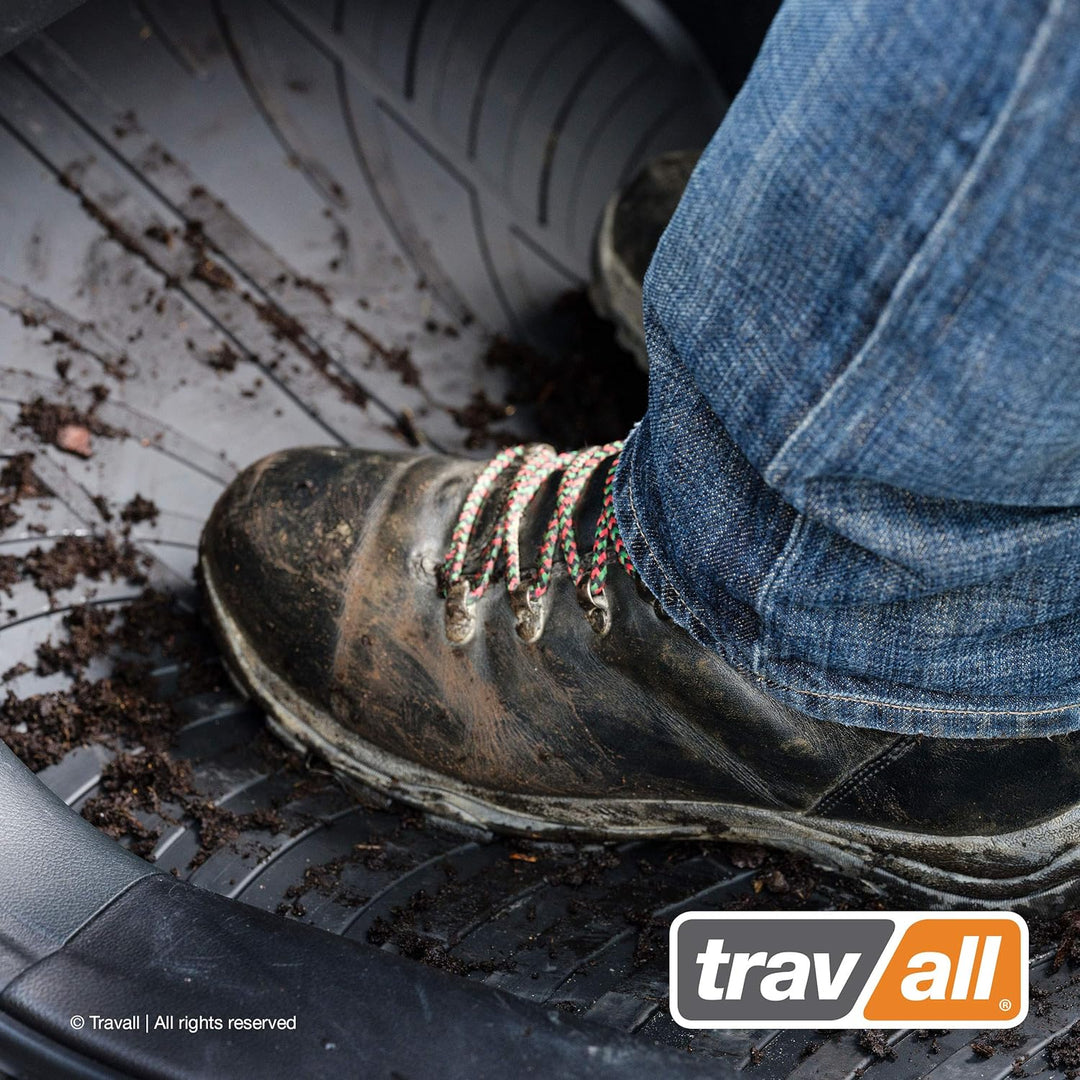 Travall Mats Gummifussmatten Kompatibel Mit Citroen Berlingo Van und Peugeot Partner Van (2008-2018)
